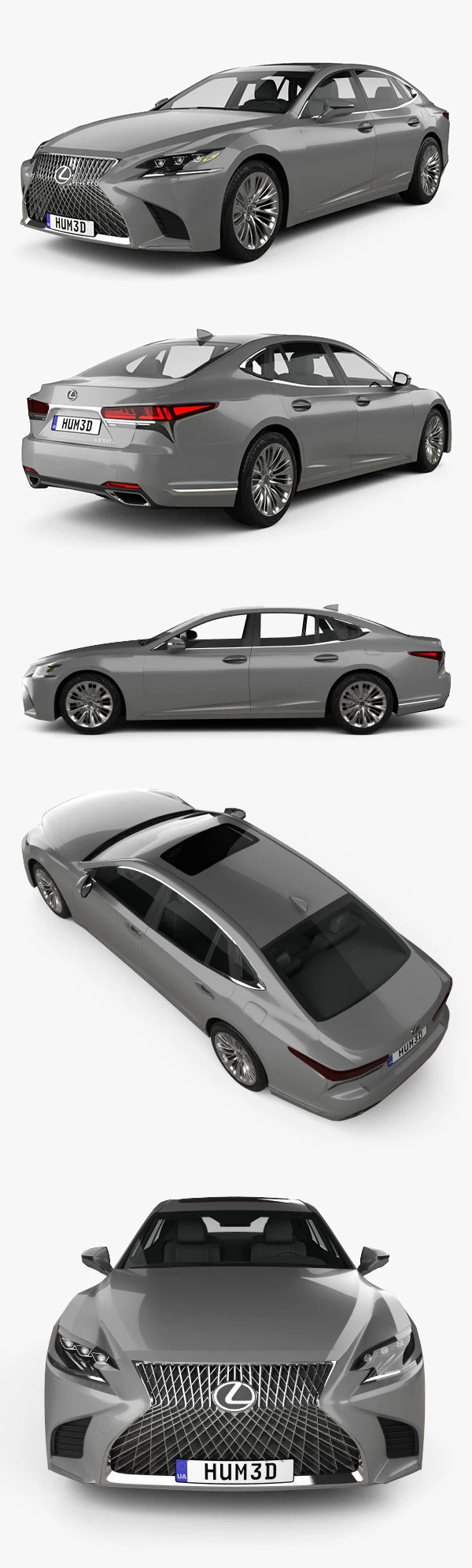 Lexus LS 2020 3D Model