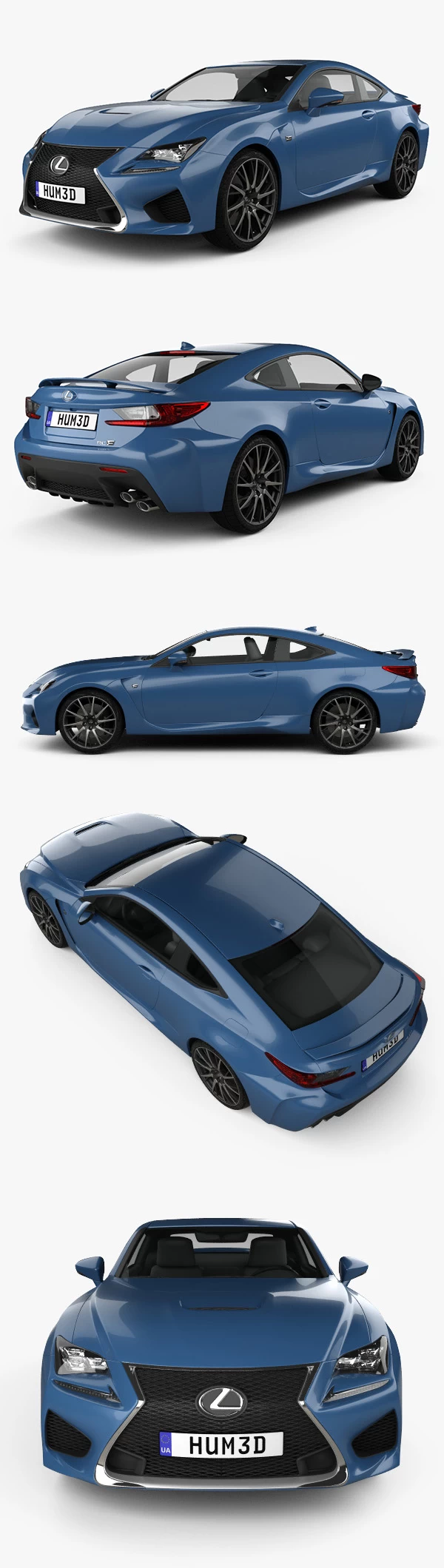 Lexus RC F 2017 3D Model