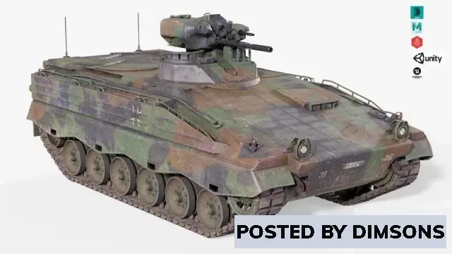 Military Marder 1a3 - 3D Model