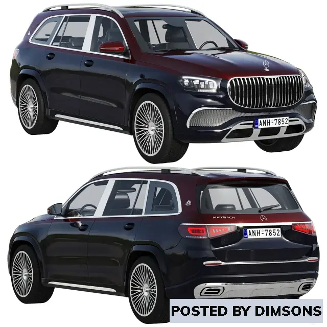 Vehicles, cars Mercedes-Benz Maybach GLS - 3D Model