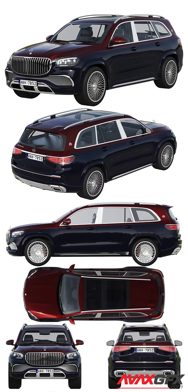 Mercedes-Benz Maybach GLS 3D Model