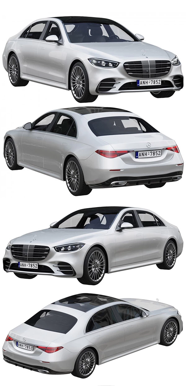 Mercedes-Benz S-class Amg 2021 3D Model