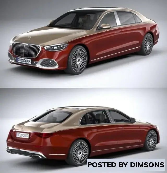Vehicles, cars Mercedes-Benz S-Class Maybach 2021 - 3D Model