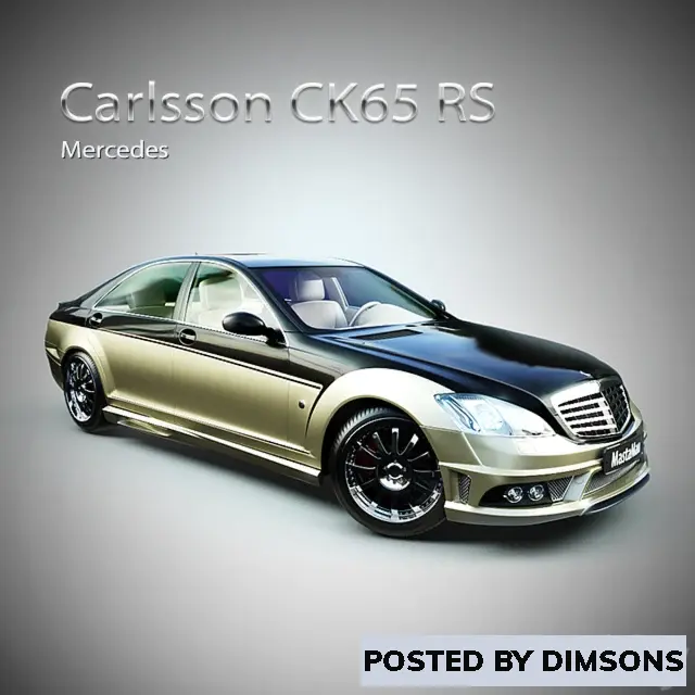 Vehicles, cars Mercedes Carlsson CK65 RS - 3D Model