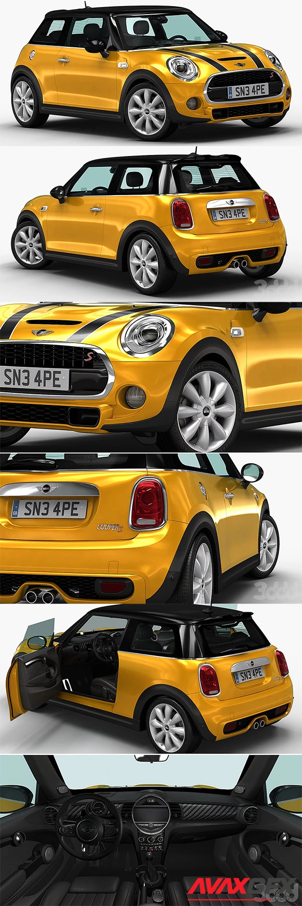 Mini Cooper S 3D Model