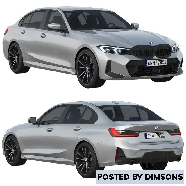 Vehicles, cars Modern car BMW 3er Limousine 2022 - 3D Model