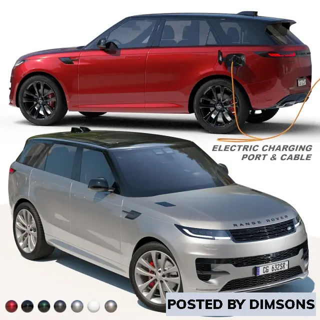 Vehicles, cars Range Rover Sport hybrid PHEV 2023 - 3D Model