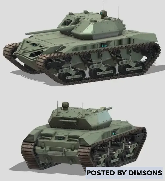 Military Ripsaw M5 Electric Tank - 3D Model