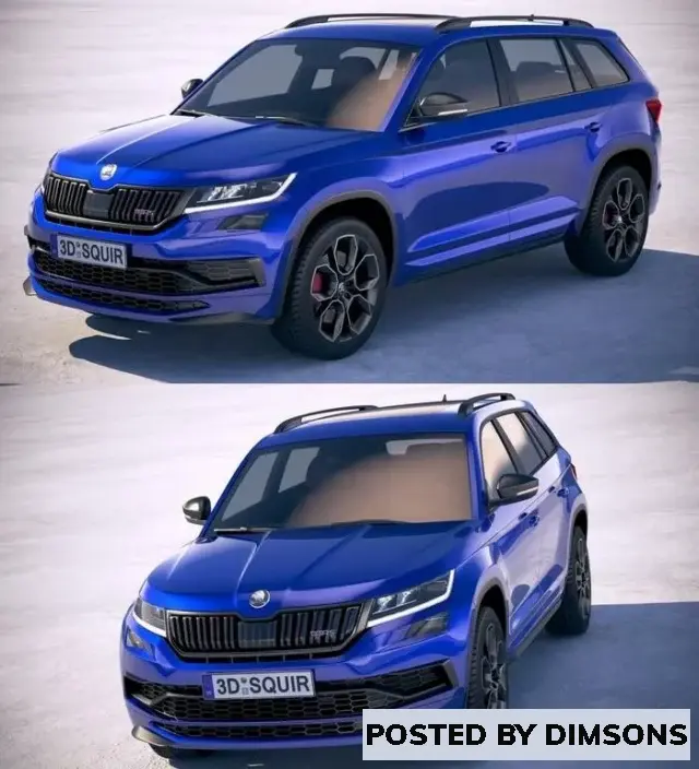 Vehicles, cars Skoda Kodiaq RS 2019 - 3D Model