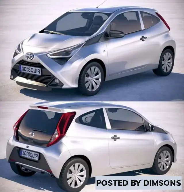 Vehicles, cars Toyota Aygo 3-Door 2019 - 3D Model