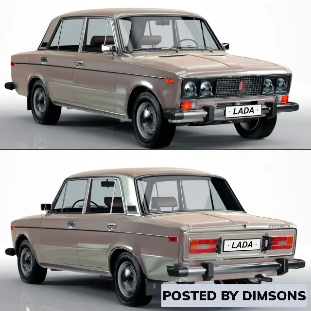 Vehicles, cars VAZ-2106 LADA - 3D Model