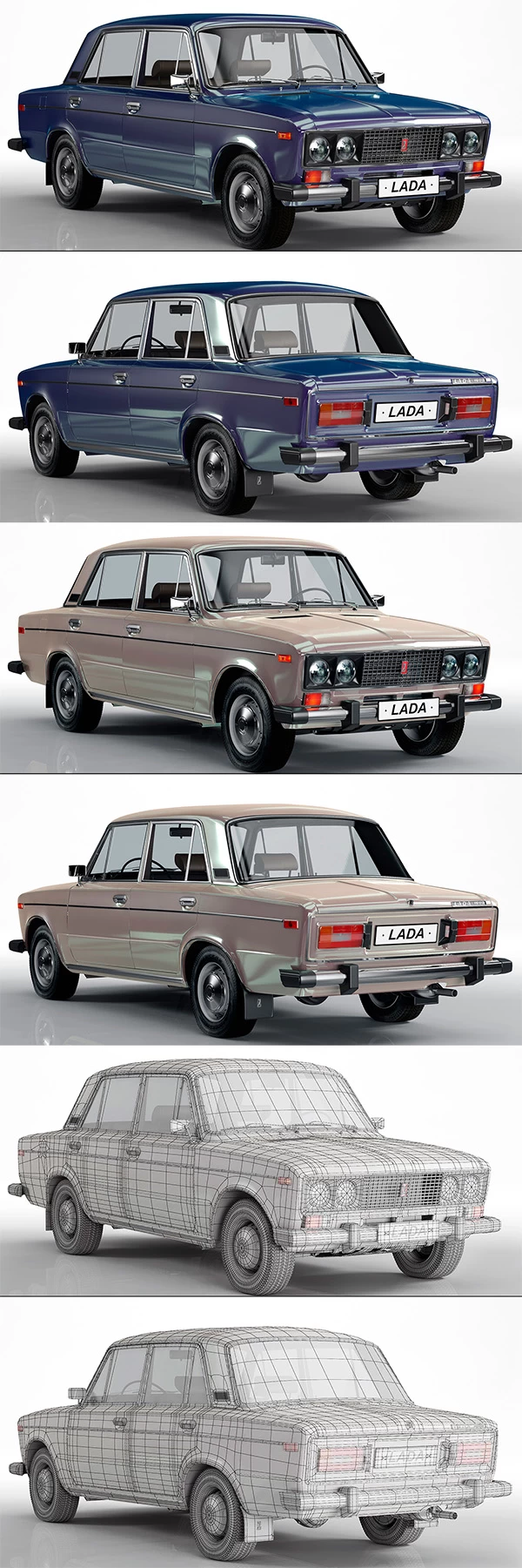 VAZ-2106 LADA 3D Model