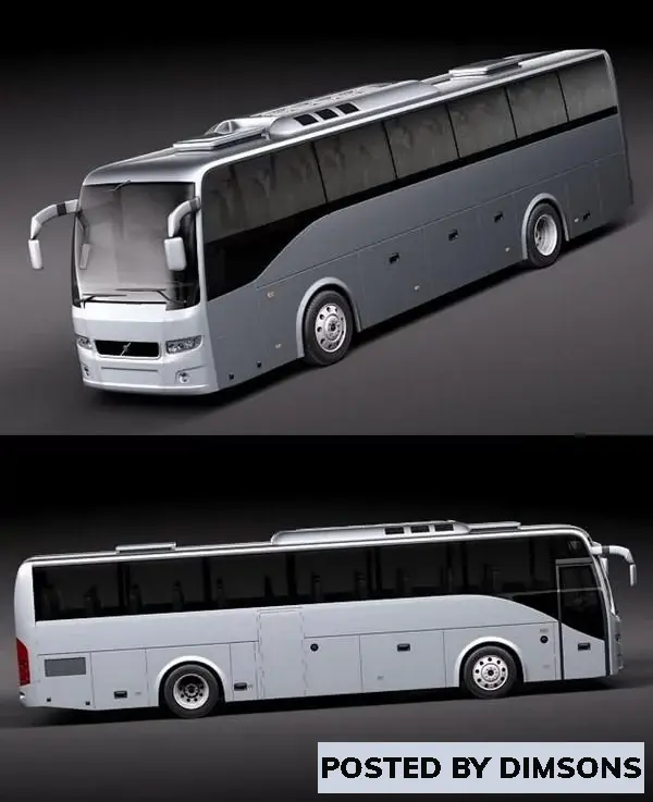 Vehicles, cars Volvo 9700 2010 - 3D Model