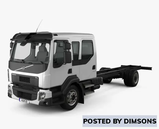 Vehicles, cars Volvo FL Crew Cab Chassis Truck 2013 - 3D Model