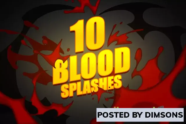 Unity 2D 10 Blood splash sprite effects v1.0