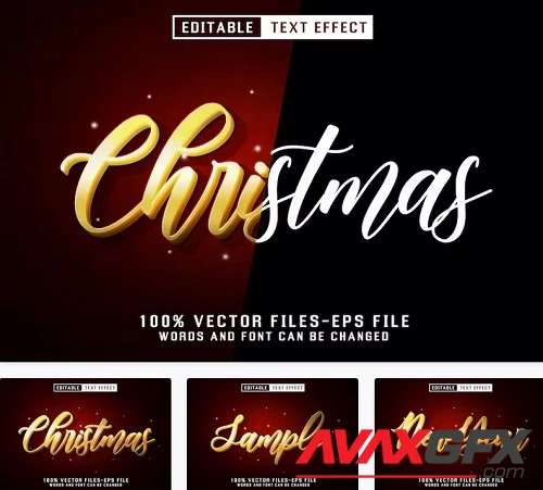 Christmas Editable Text Effect - CVTV6RW