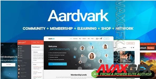 Themeforest - Aardvark v4.47 - Community, Membership, BuddyPress Theme 21281062
