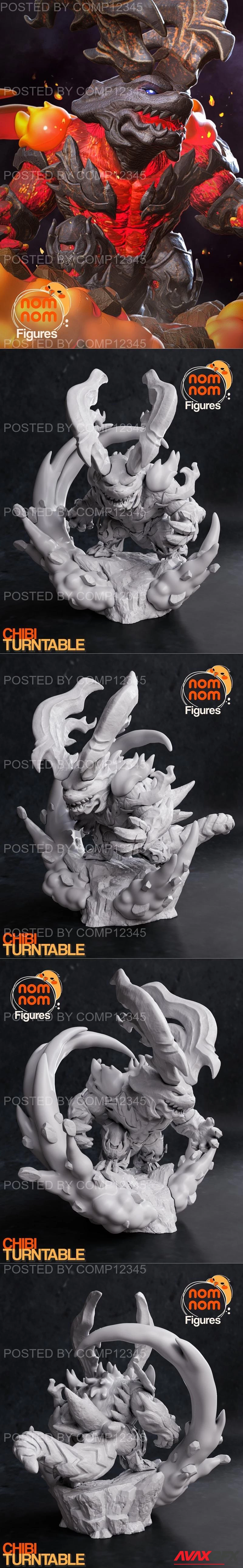 Nomnom Figures - Chibi Ifrit from Final Fantasy XVI