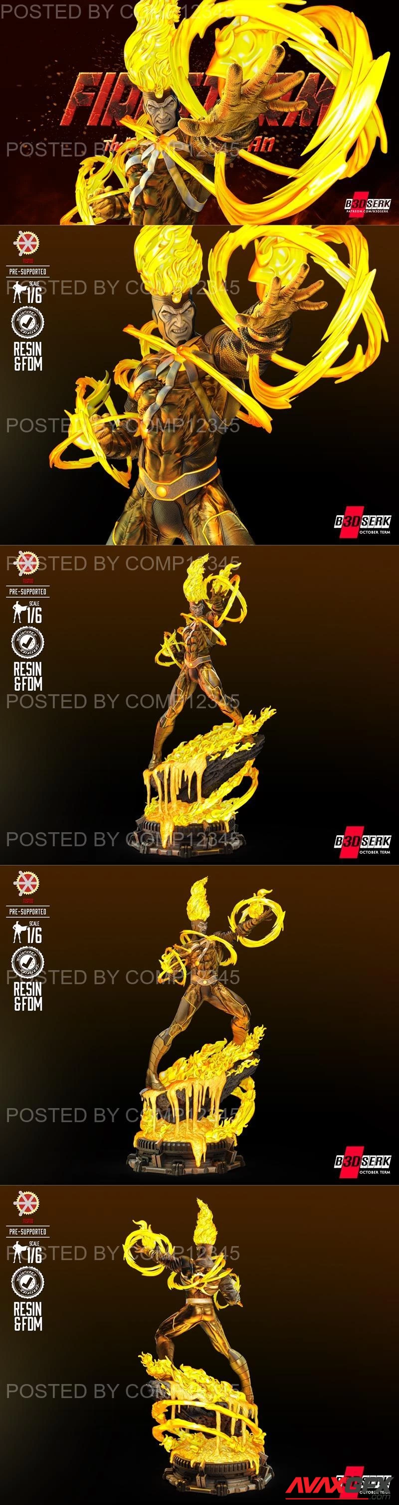 B3DSERK - Firestorm Statue