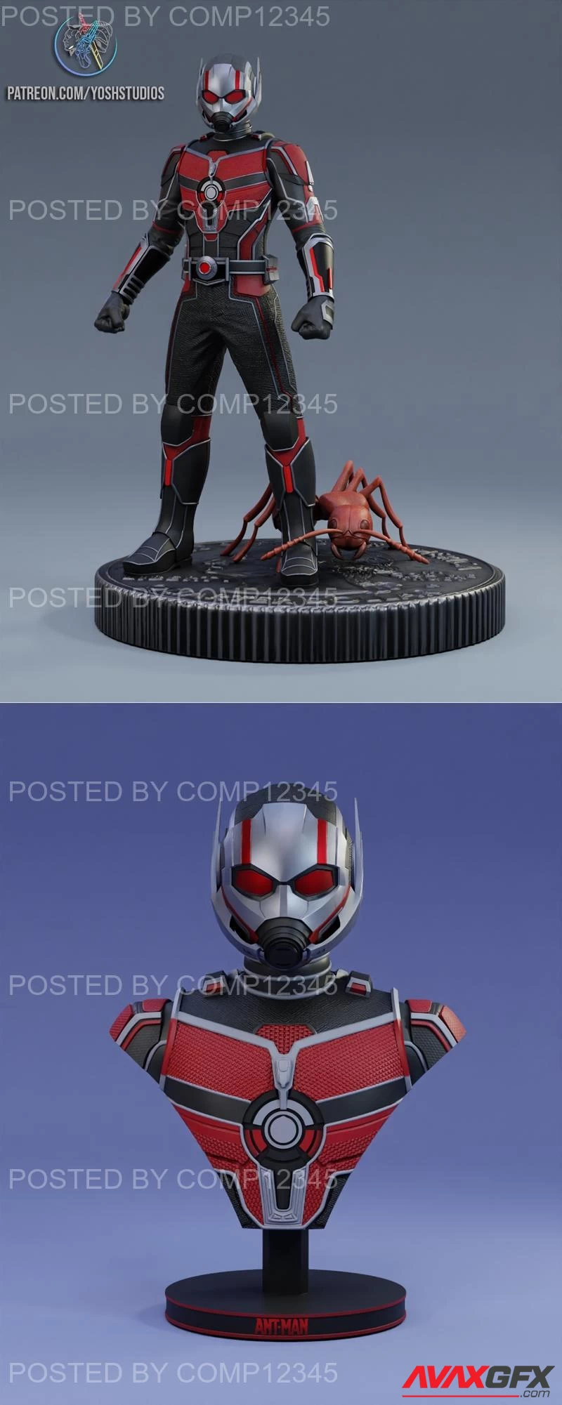 Ant Man 3 Statue and Bust