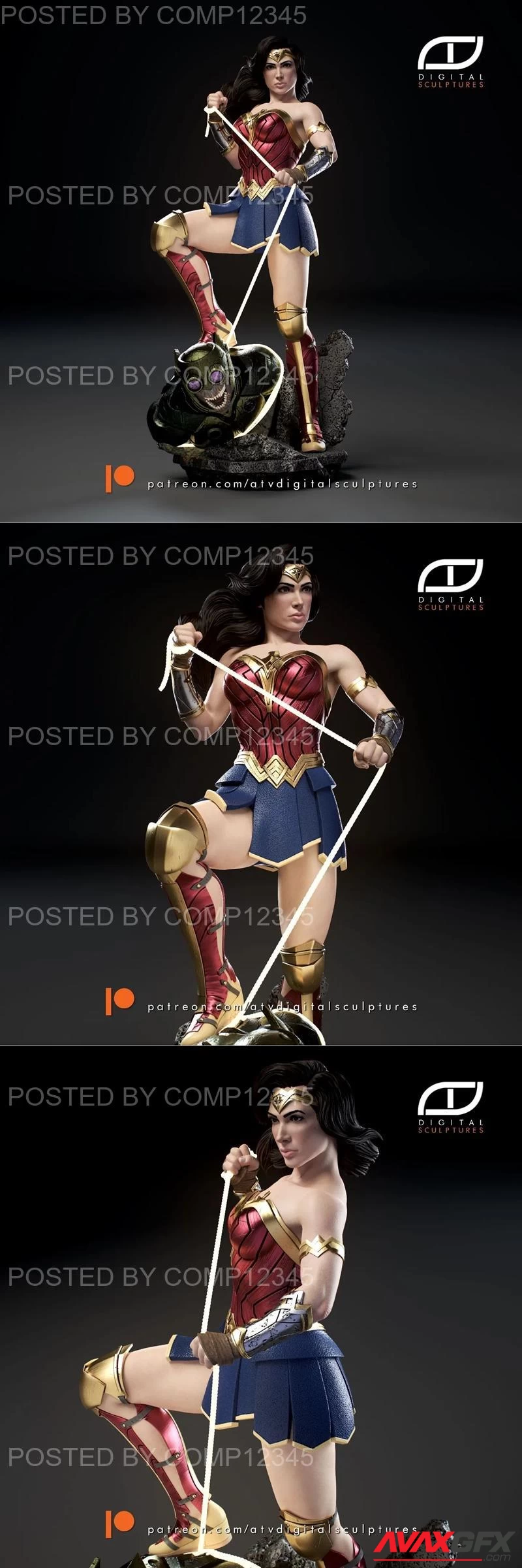 ATV Digital Sculptures - Wonder Woman