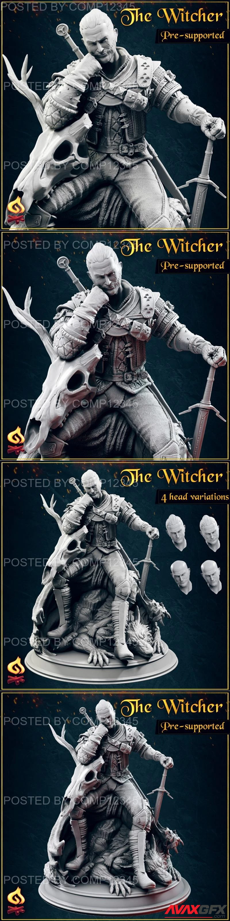 Geralt The Witcher - Fanart