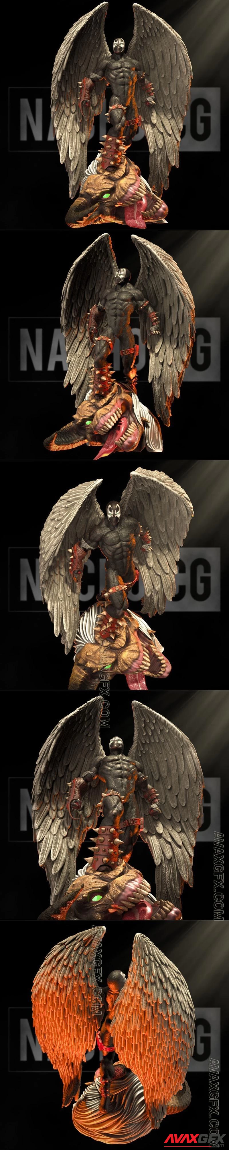 Fan Art - Spawn Wings of Redemption Statue