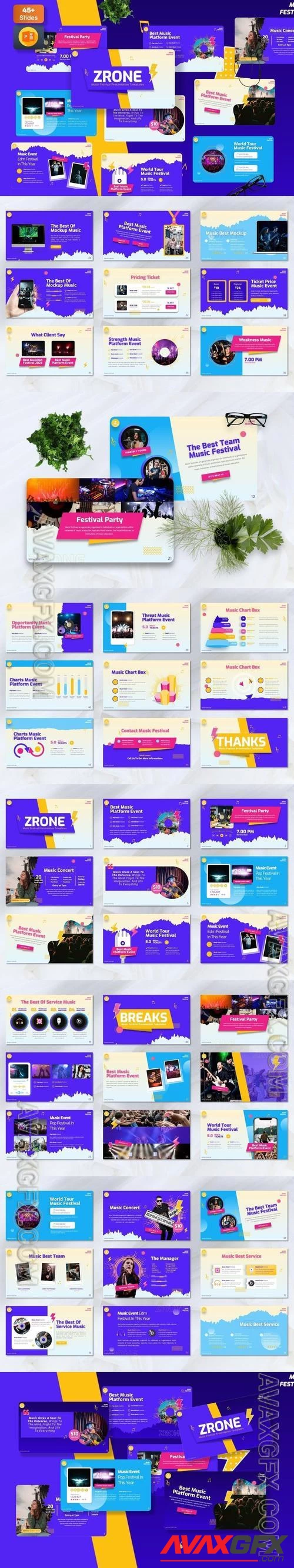 Zrone - Music Festival PowerPoint, Keynote and Google Slides