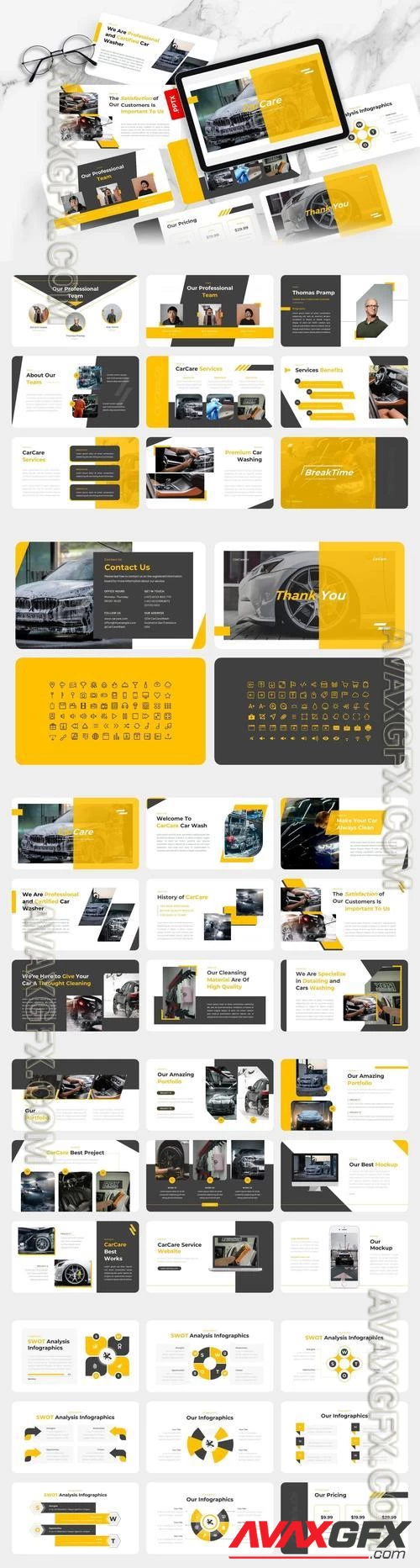 CarCare - Car Wash PowerPoint Template