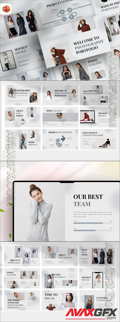 Clean Photography Portfolio PowerPoint Template