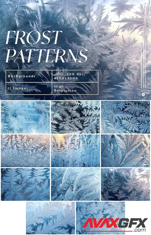 Frost Pattern Backgrounds - UTG379E
