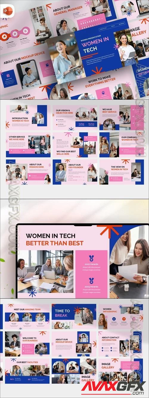 Women In Tech PowerPoint Template