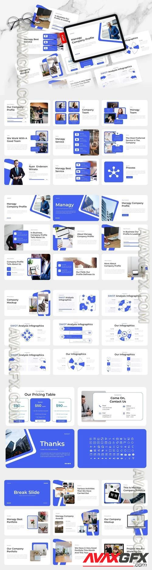 Managy - Company Profile PowerPoint Template