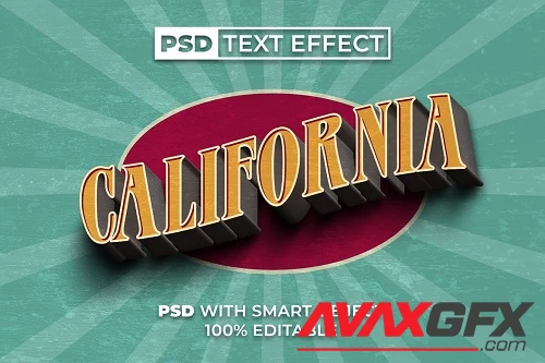 Vintage Text Effect Wave Style - 42325016