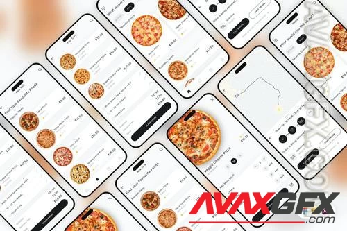 Pizza Delivery Mobile App UI Kit DYN5DZG