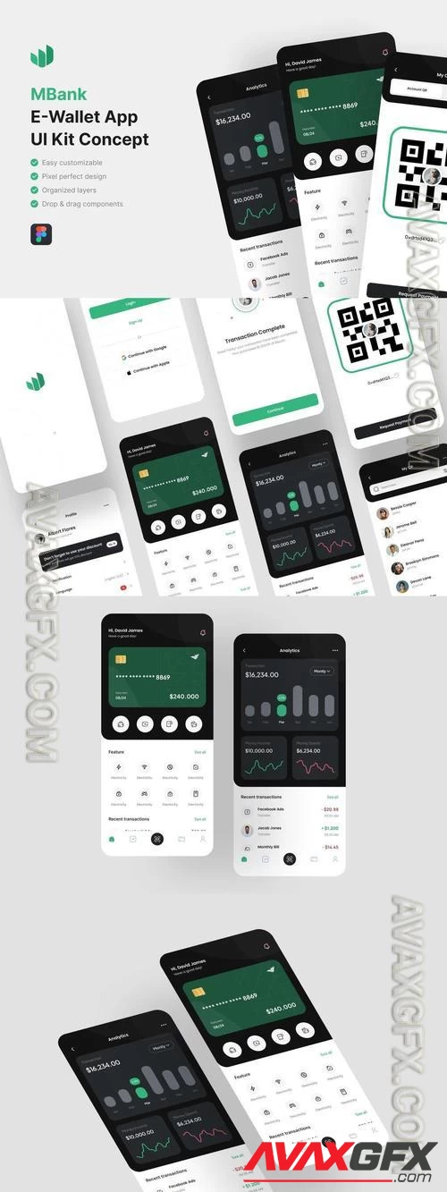 MBank - E-Wallet App UI Kit GLFZH8W