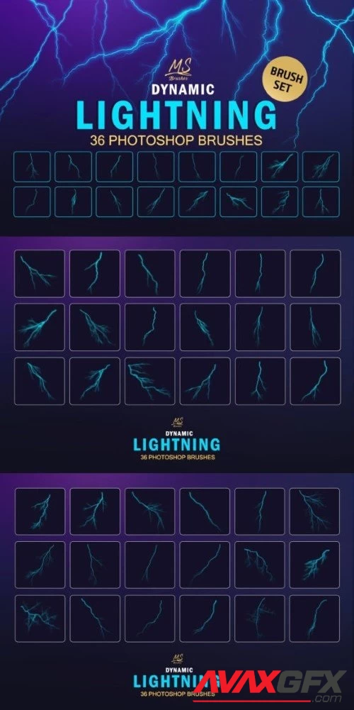 Lightning Photoshop Brushes