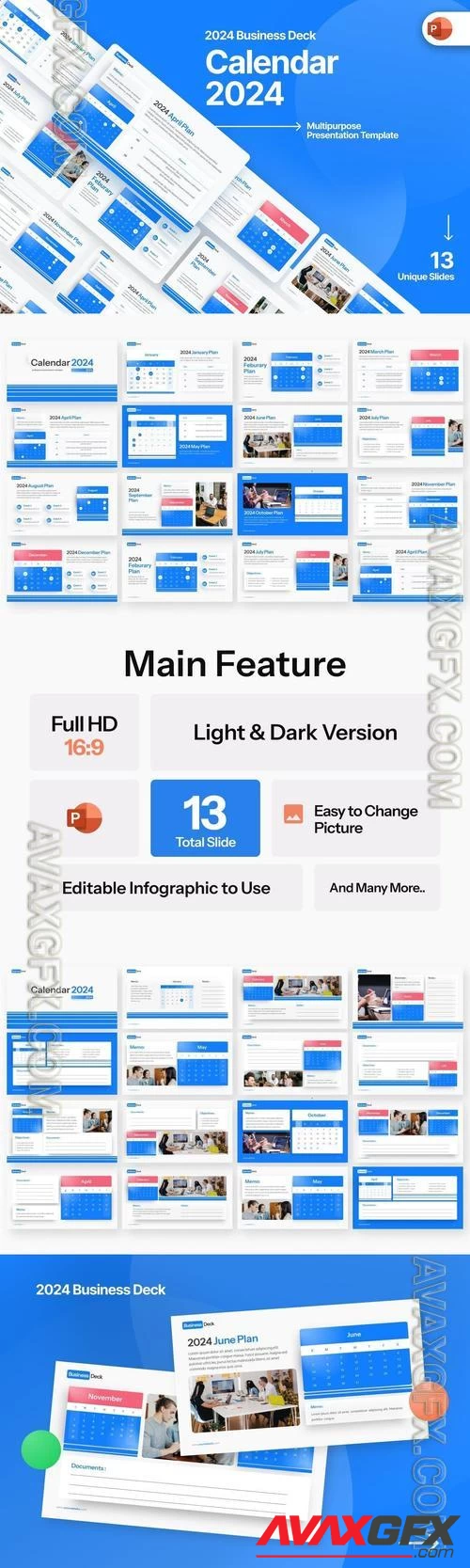 Calendar 2024 PowerPoint Template