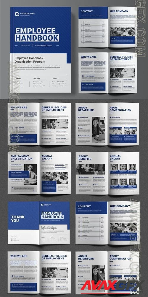 Creative Employee Handbook Brochure Design