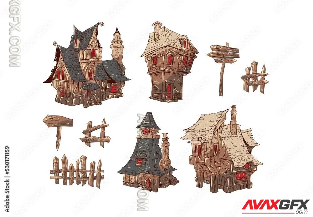 Spooky Haunted House Illustrations 530171159 Adobestock