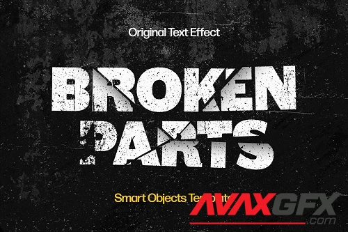 Broken Parts Text Effect - 42327251