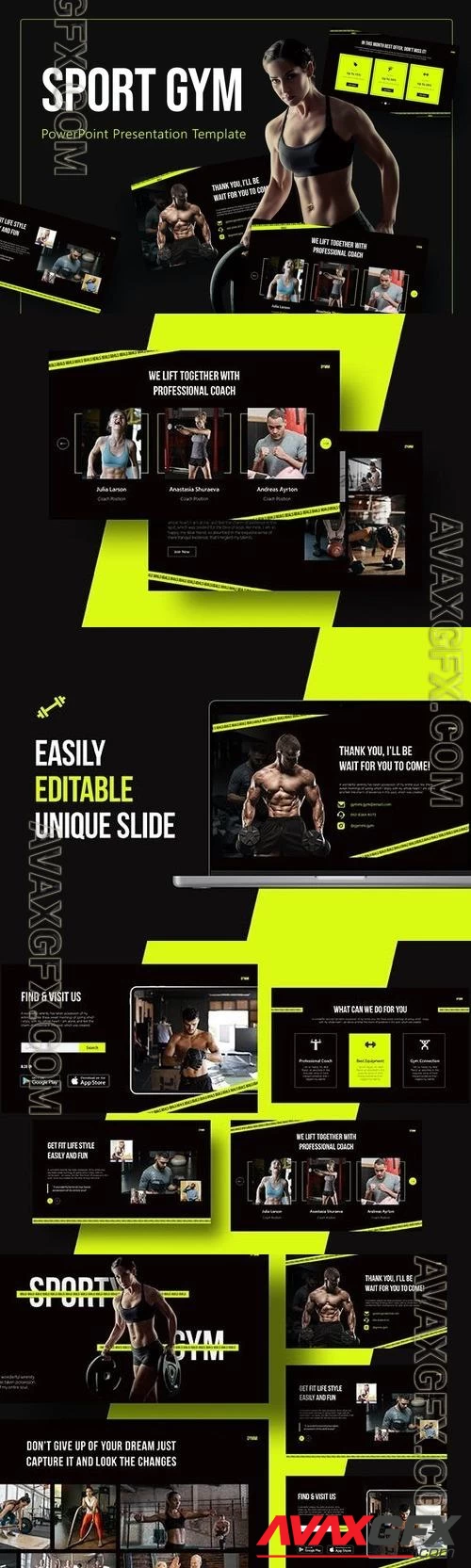 Sports Gym Powerpoint Template