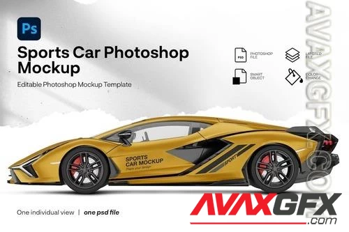 Sports car mockup