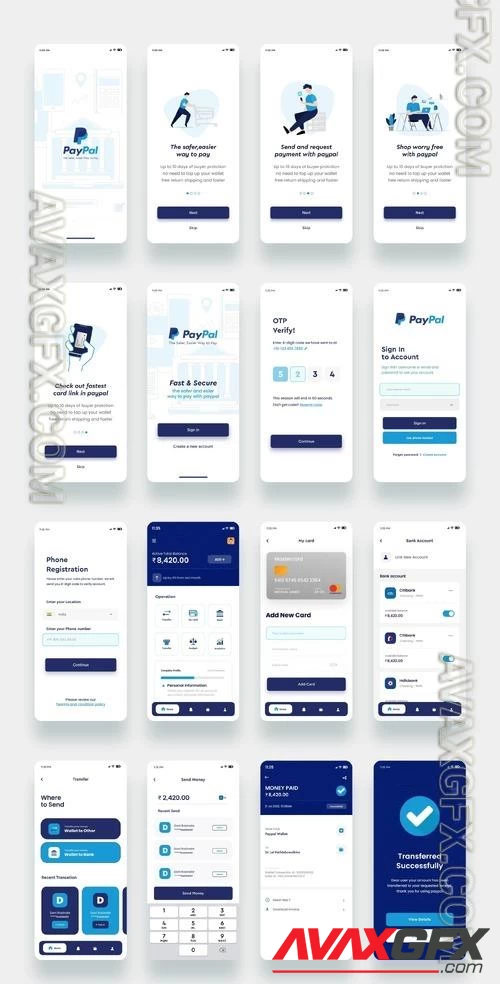PayPal Redesign App UI8