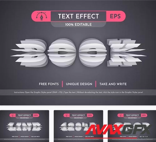 Book - Editable Text Effect - 42305590