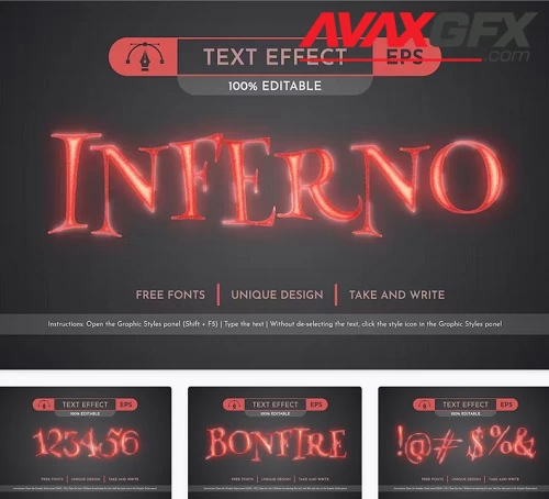 Inferno - Editable Text Effect - 50812399