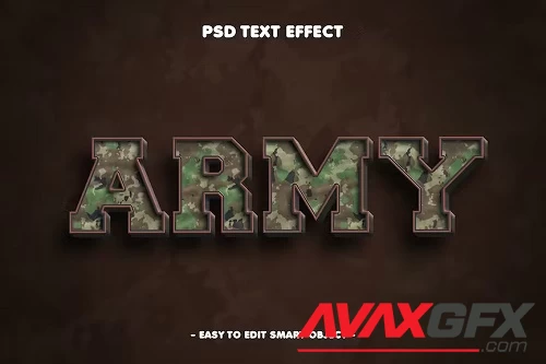 Army Stylized PSD 3D Text Effect - SHLVQZ6