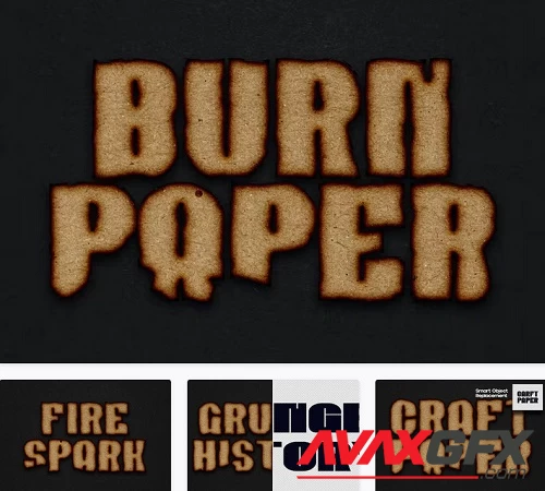 Burn Paper Text Effect - 9LPPKWK