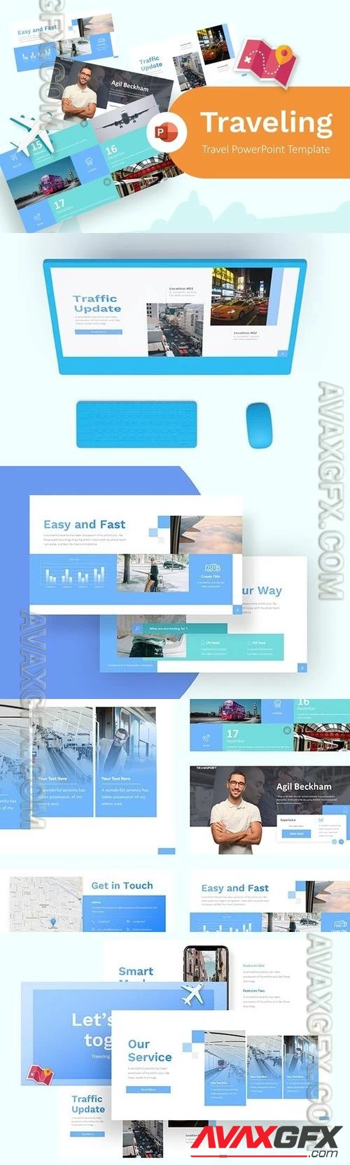 Travelling Powerpoint Template