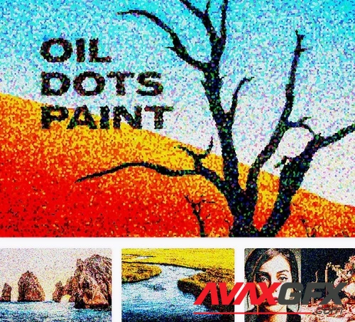 Oil Stipple Paint Photo Effect - 83519144
